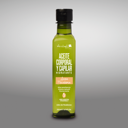 ACEITE CORPORAL Y CAPILAR: AVENA MACADAMIA * 250 ML ACEITE CORPORAL Y CAPILAR: AVENA MACADAMIA * 250 ML