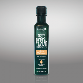 ACEITE CORPORAL Y CAPILAR: AVENA MACADAMIA * 250 ML