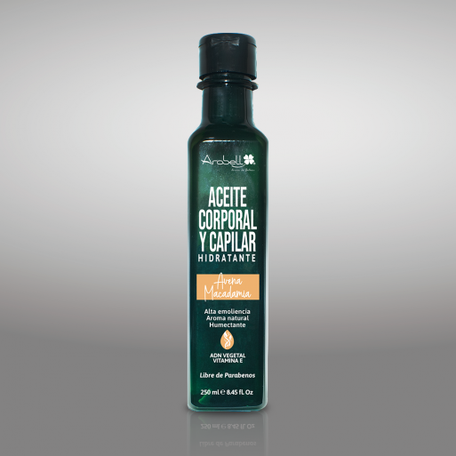 ACEITE CORPORAL Y CAPILAR: AVENA MACADAMIA * 250 ML